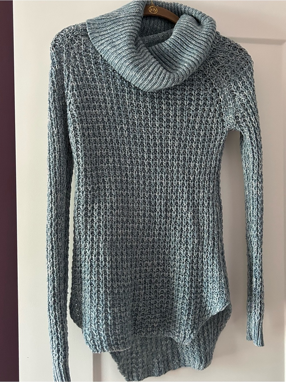 Rue 21 Light Blue Cowl Neck Knit Sweater